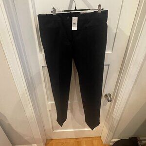 NEW: Ann Taylor Tall Cotton Crop Pant - NAVY BLUE